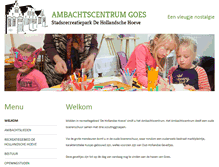 Tablet Screenshot of ambachtscentrumgoes.nl